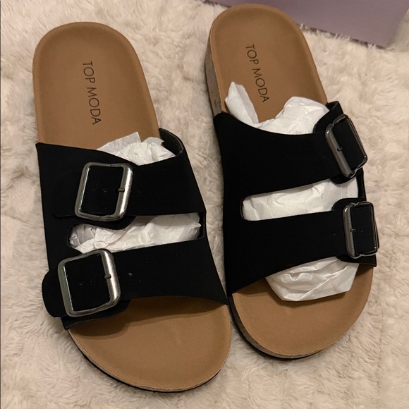 TOP Moda Black Nubuck Footwear - Picture 3 of 5